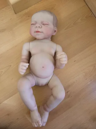 Bebe reborn realista,vinilo de silicona.