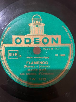 Lotto 5 dischi 78 giri grammofono