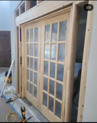 Puerta corredera rústica de madera, hacemos todo