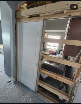 Puerta corredera rústica de madera, hacemos todo