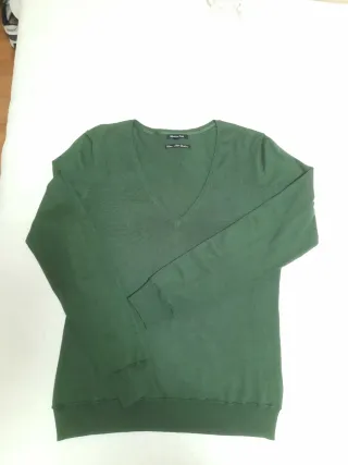 Jersey Massimo Dutti pico verde Talla L