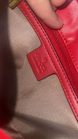 Borsa Gucci Rossa Glitterata