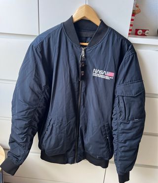 Chaqueta Bomber NASA Azul