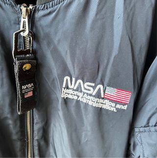 Chaqueta Bomber NASA Azul