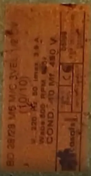 Motor industrial campana extractora