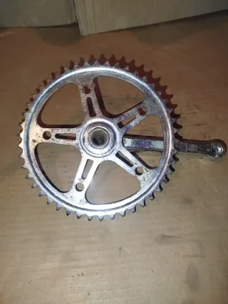 Plato y bielas bicicleta BMX/Clásica