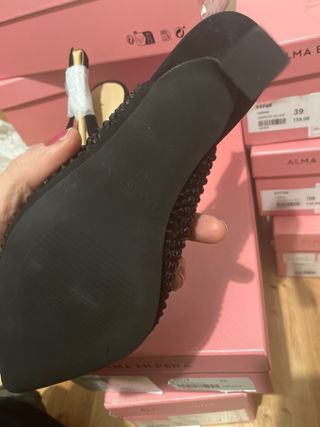 Zapatos Alma en Pena Negros Brillantes