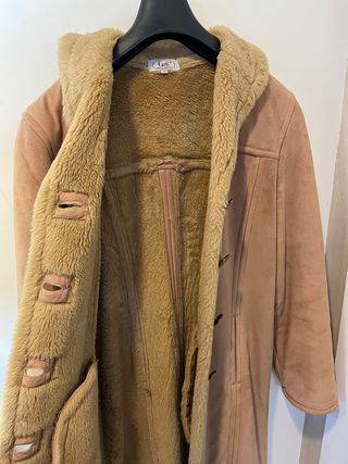 Abrigo vintage forrado de pelo