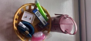 Pendientes Cúbicos Morados y Plateados