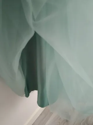 Vestido de graduación turquesa