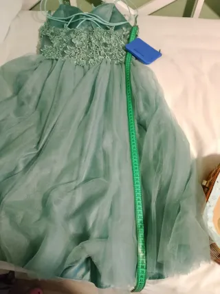 Vestido de graduación turquesa