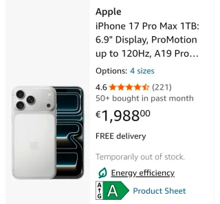 iPhone 17 Pro Max Arancione  accept btc ltc brand