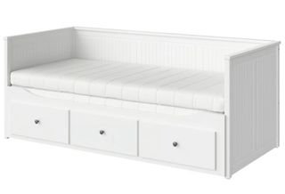 Diván Ikea Hemnes blanco con 3 cajones