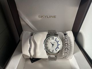 Conjunto Reloj y Brazaletes Skyline Mujer