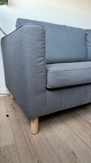 Sofá PÄRUP 3 plazas IKEA Vissle gris
