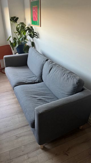 Sofá PÄRUP 3 plazas IKEA Vissle gris