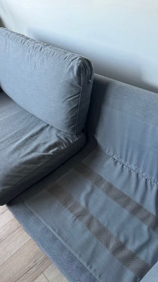Sofá PÄRUP 3 plazas IKEA Vissle gris