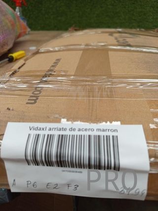 Arriate jardín acero 240x80x45cm