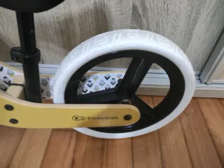 Bicicleta Madera Amarilla Kinderkraft