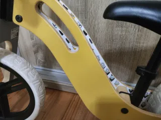 Bicicleta Madera Amarilla Kinderkraft