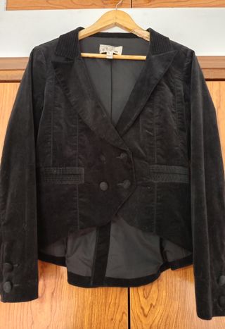 Levita terciopelo mujer negra, sin estrenar