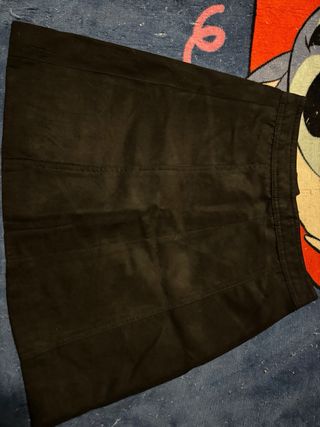 Falda H&M Negra Botones Talla 32