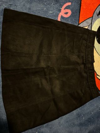 Falda H&M Negra Botones Talla 32