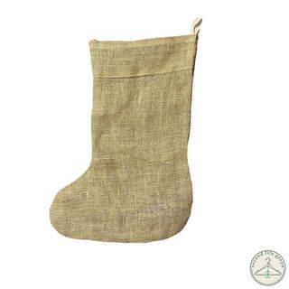 OE1.8 Calza decorativa natalizia in tessuto effett