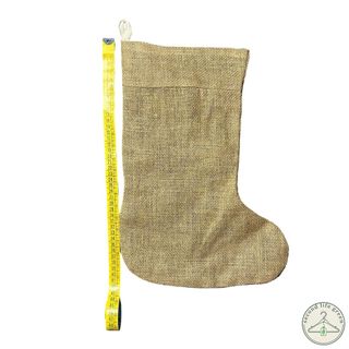 OE1.8 Calza decorativa natalizia in tessuto effett