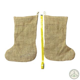 OE1.8 Calza decorativa natalizia in tessuto effett