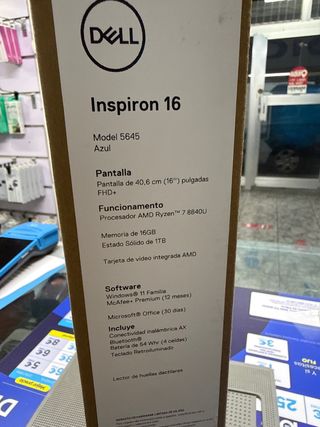 Portátil Dell Inspiron 16 Azul