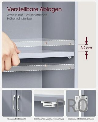 Mobile da bagno a parete 18 x 60 x 60 cm