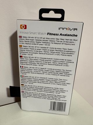 Smartwatch Innova Fitness Avalanche Negro