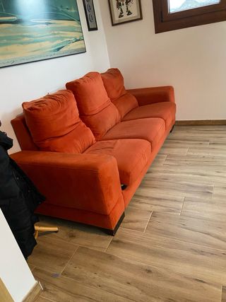 Sofá de 3 plazas naranja