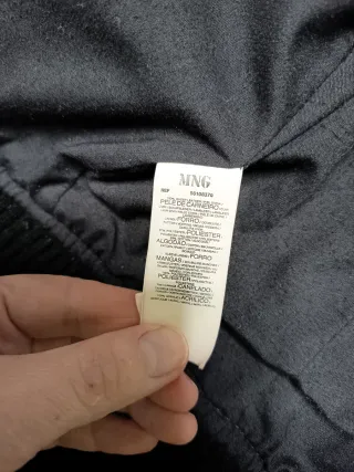 Cazadora cuero Mango mujer Talla XL