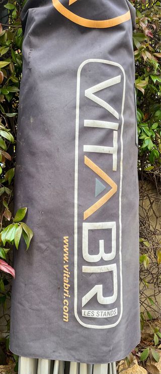 Carpa Plegable Negra y Plateada