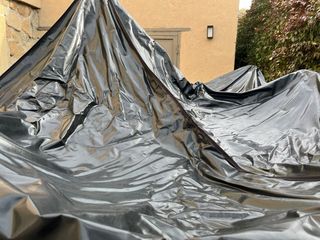 Carpa Plegable Negra y Plateada