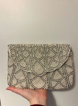 Bolso de fiesta perlas y pedrería