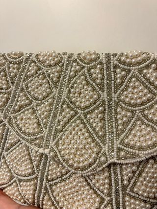 Bolso de fiesta perlas y pedrería