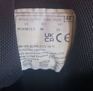 Scarpe antinfortunistiche Safety nere