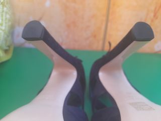 Sandalo MIU MIU scamosciato Blu scuro /nero - N°40