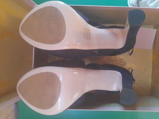 Sandalo MIU MIU scamosciato Blu scuro /nero - N°40