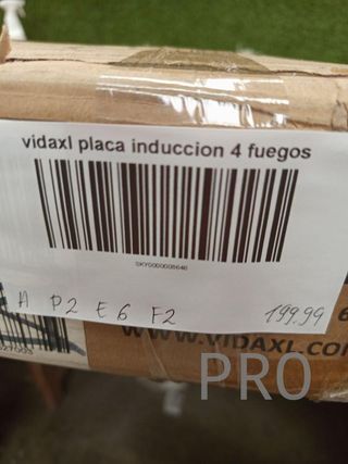 Placa inducción vidaXL 4 fuegos