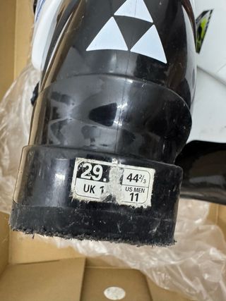 Botas de esquí Fischer blancas y negras