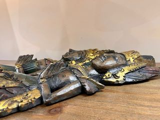 Pareja Widodari Balinesas Doradas 62cm