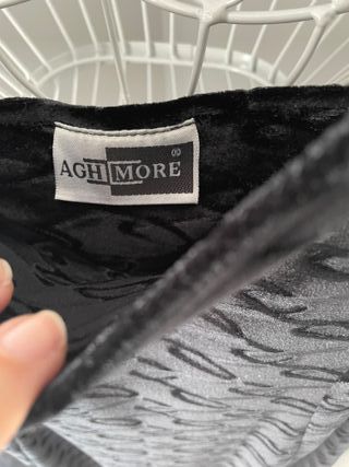 Vestido largo de terciopelo negro