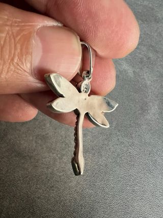 Colgante Libélula Plata Madre Perla