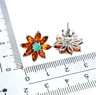 Preciosos pendientes plata ley