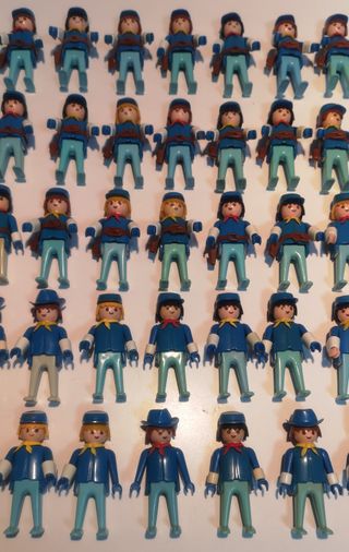 PLAYMOBIL OESTE LOTE NORDISTAS AÑOS 70/80