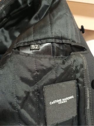 Cappotto Costume National Uomo Nero Taglia 52